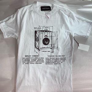 NWT Bianca Chandon Size SM white GRAPHIC tee